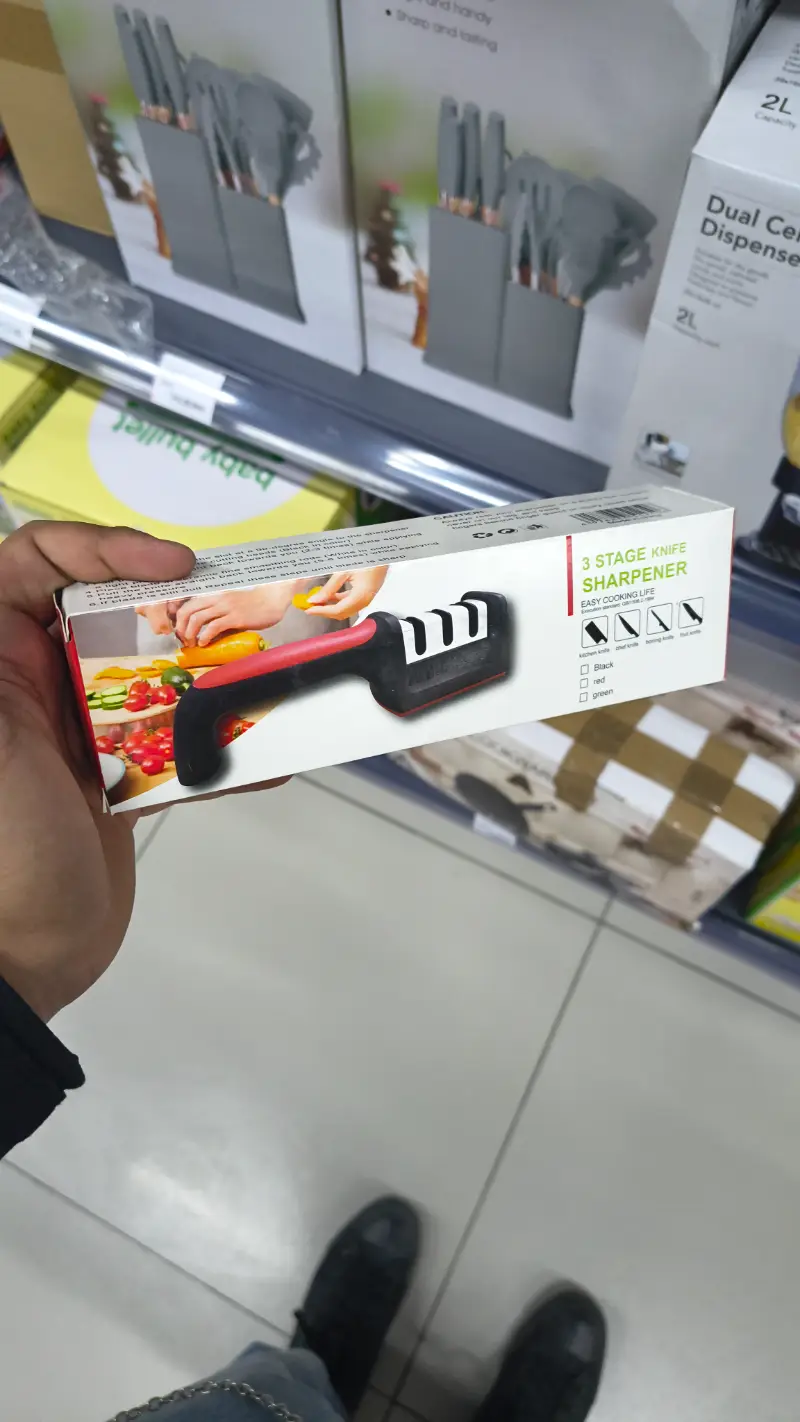 Afilador de Cuchillos de 3 Etapas