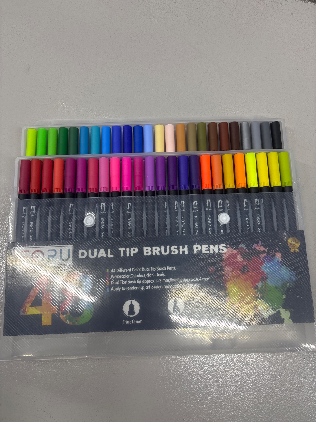 IFORU Dual Tip Brush Pens