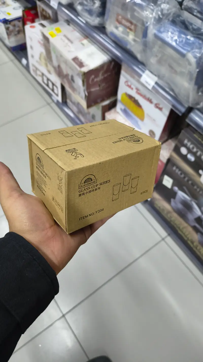 Juego de Vasos de Vidrio - Nuevo en Caja