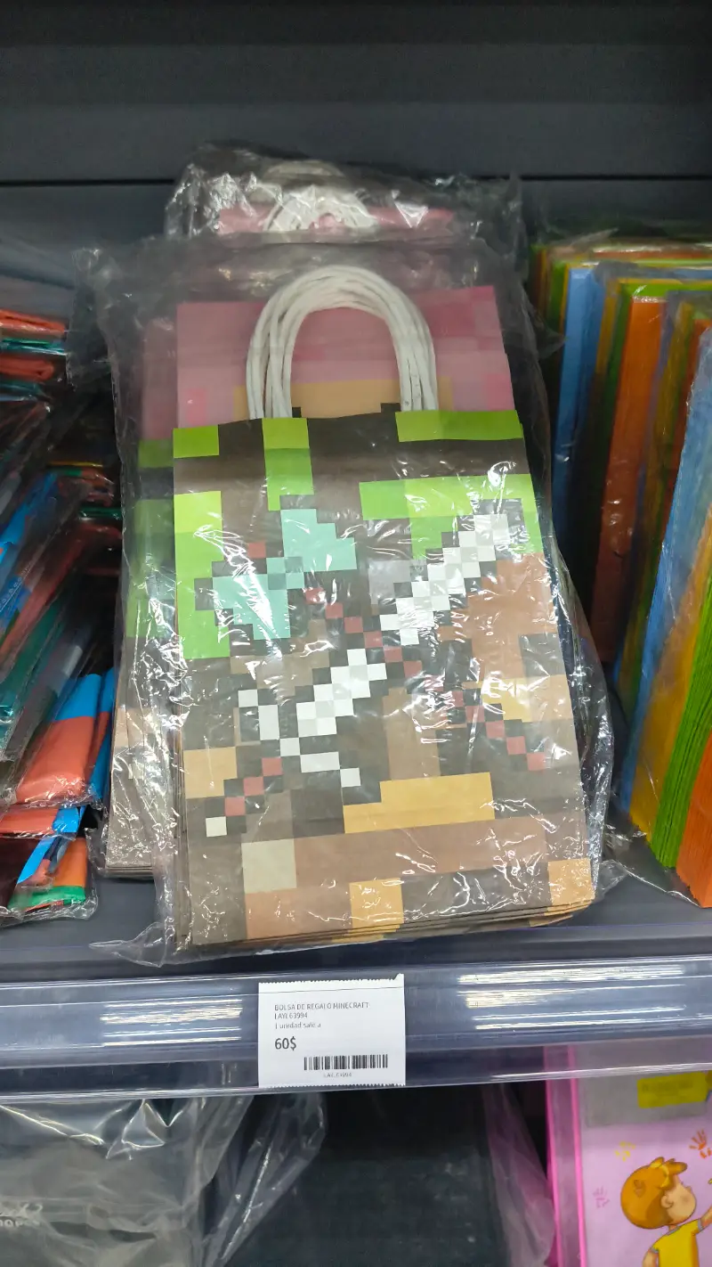 Bolsas de Regalo Minecraft