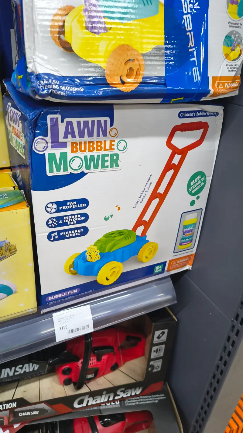 Cortacésped de Burbujas