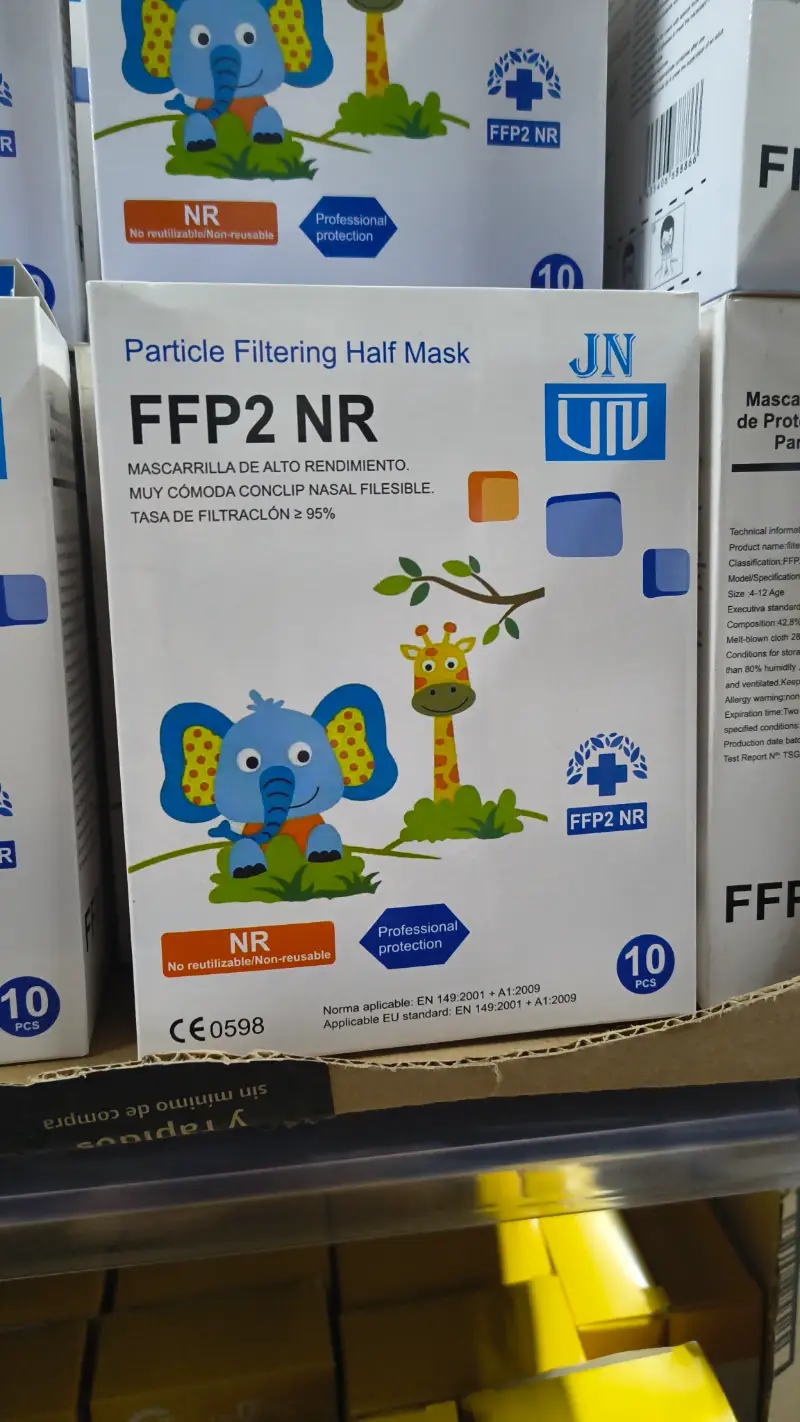 Cubrebocas FFP2 NR Niños