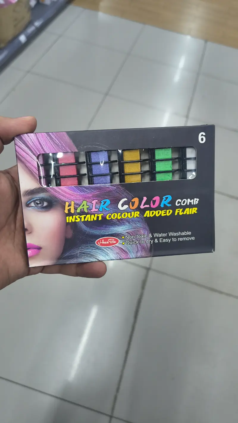 Peine de Color para el Cabello - 6 Colores