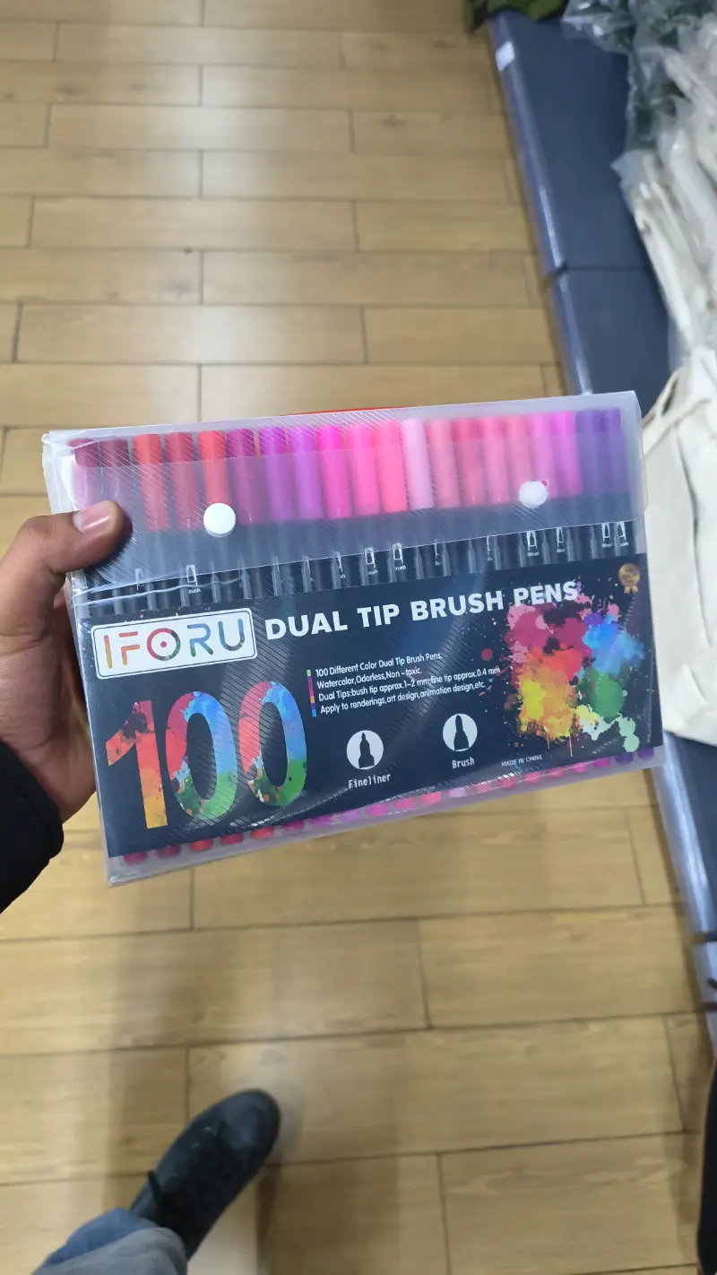 Rotuladores de Pincel de Doble Punta IFORU - 100 Colores