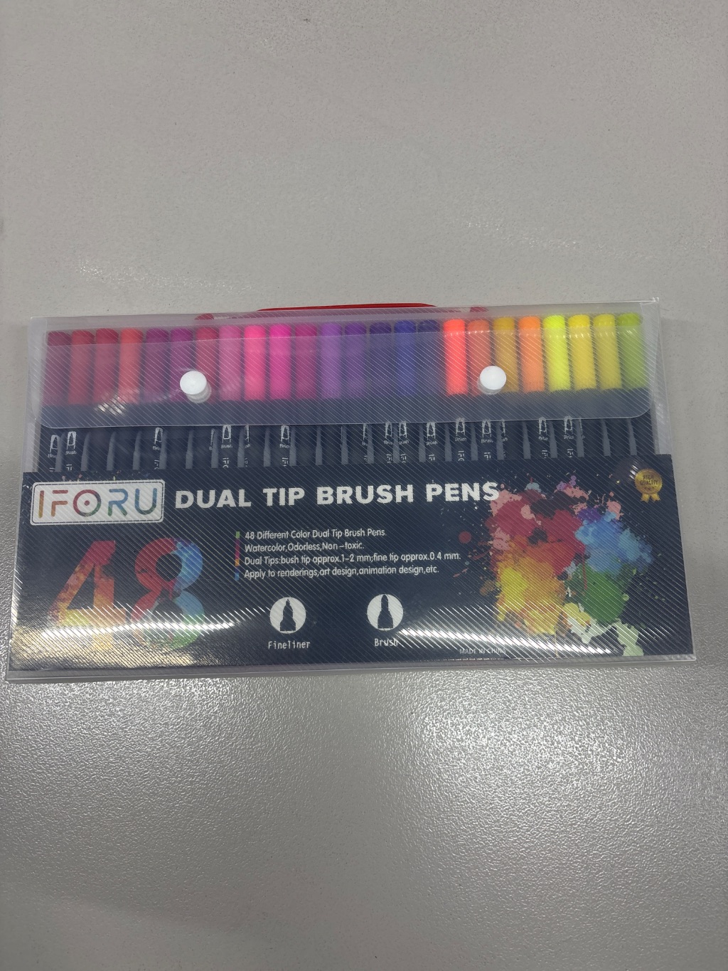 IFORU Dual Tip Brush Pens