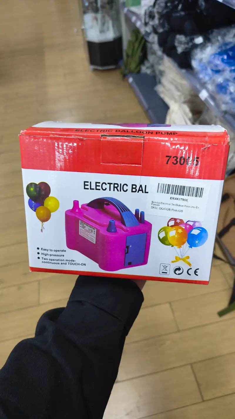 Bomba de Inflado Eléctrica para Globos