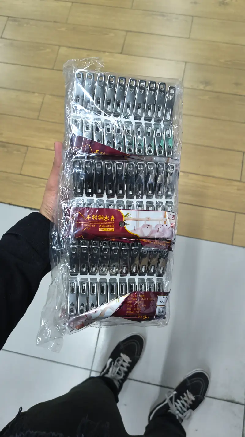 Pinzas para la ropa de acero inoxidable