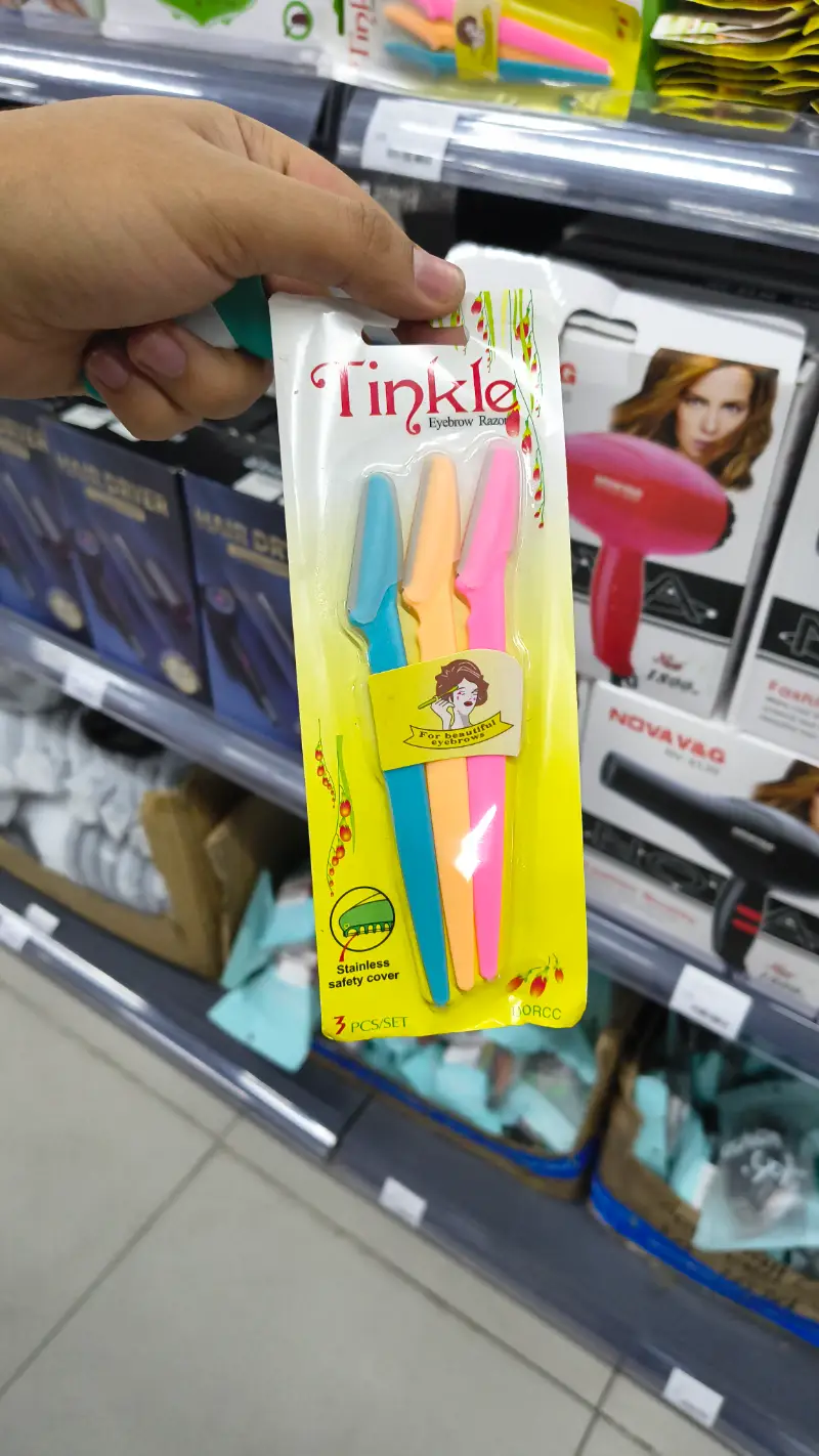 Navajas para Cejas Tinkle (Paquete de 3)