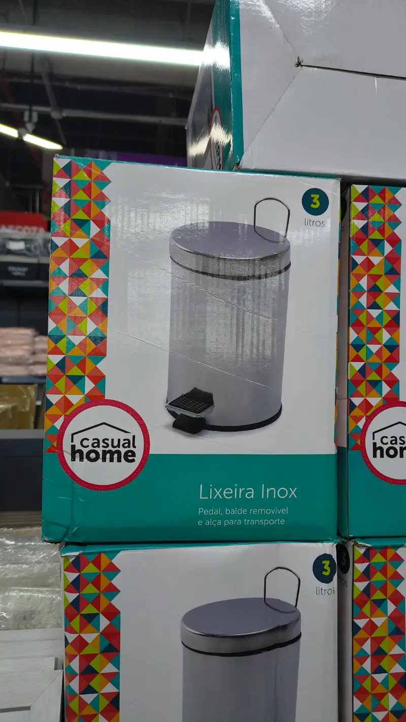 Cubo de Basura de Acero Inoxidable de 3 Litros