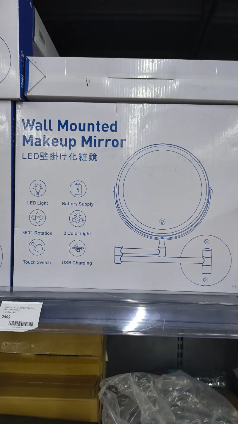 Espejo de Maquillaje de Pared