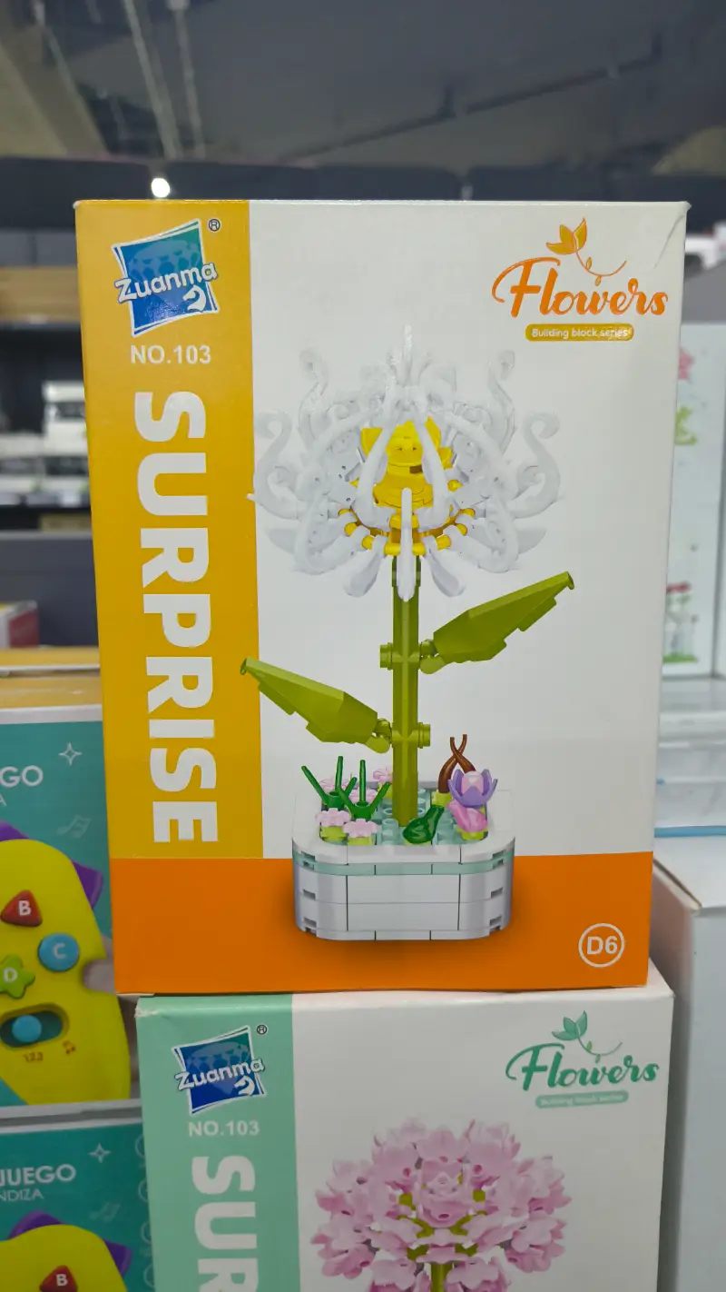 Set de Bloques de Construcción de Flores