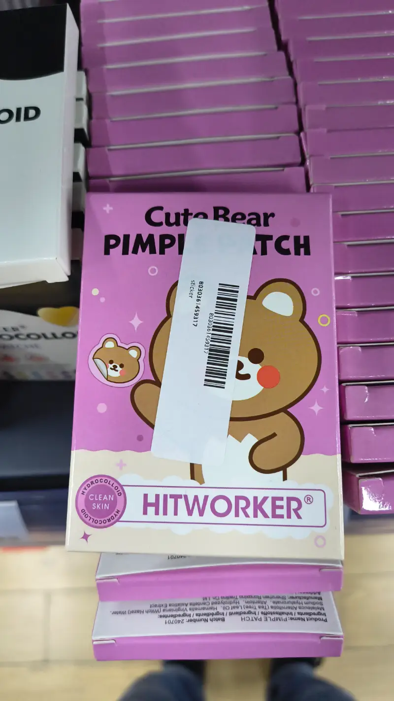 Parches Adhesivos para Granos Diseño Oso Lindo