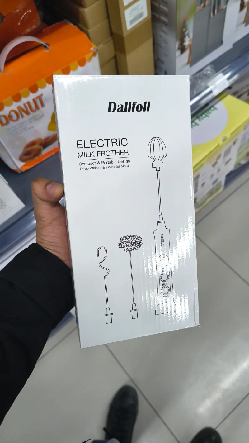 Dallfoll Espumador de leche eléctrico