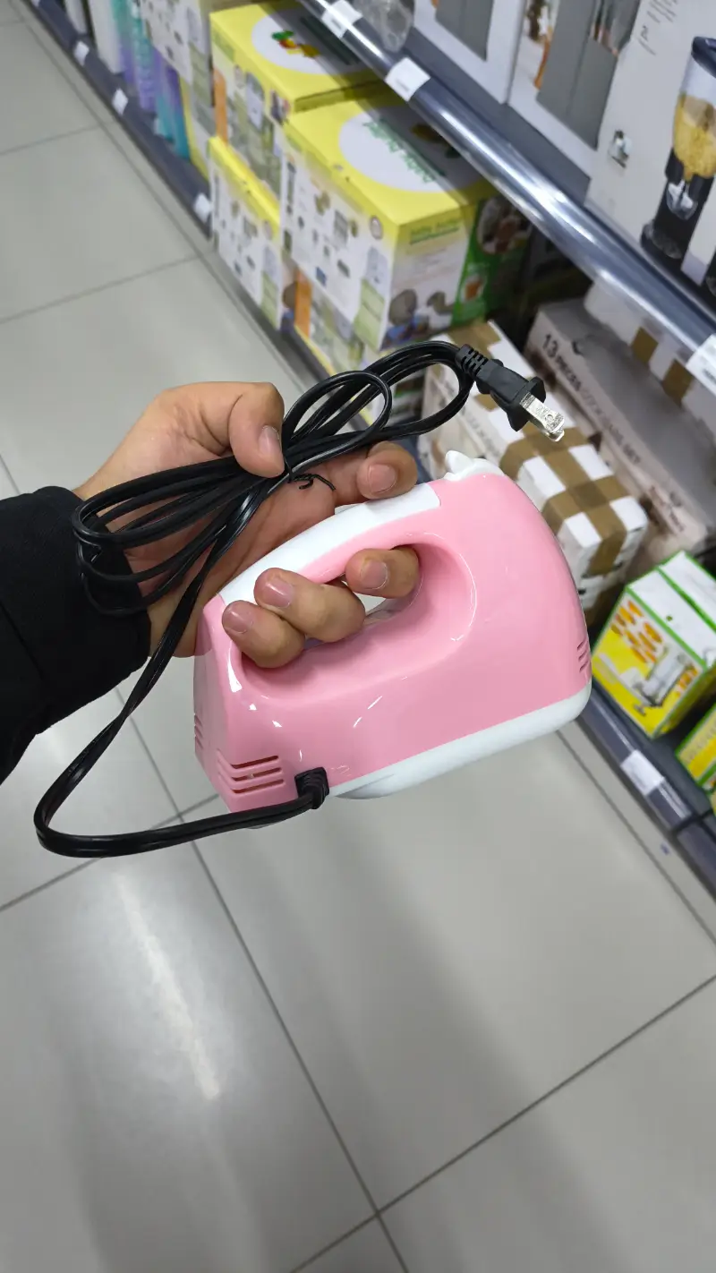 Batidora de Mano Rosa Linda