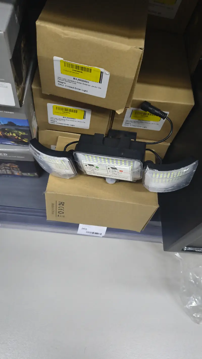 Lámpara Solar 3 Focos